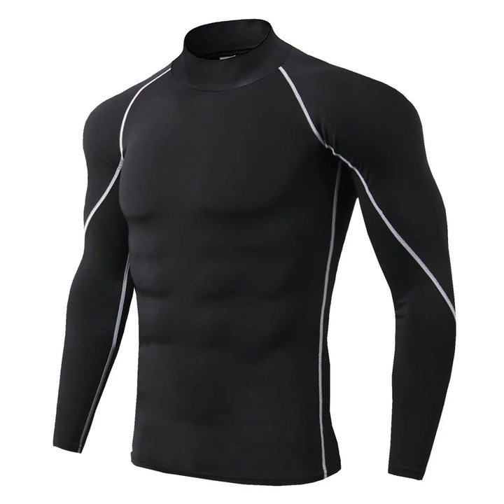 Men's quick-drying long-sleeved sports t-shirt