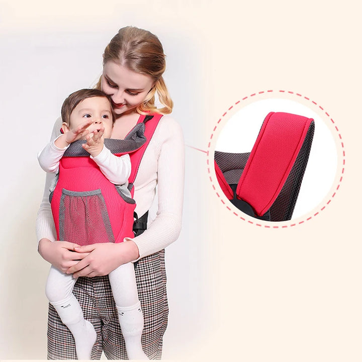 4-in-1 Convertible Carrier 360 Ergonomic Baby Hip Seat Backpack with Cover for All Seasons Baby Carrier