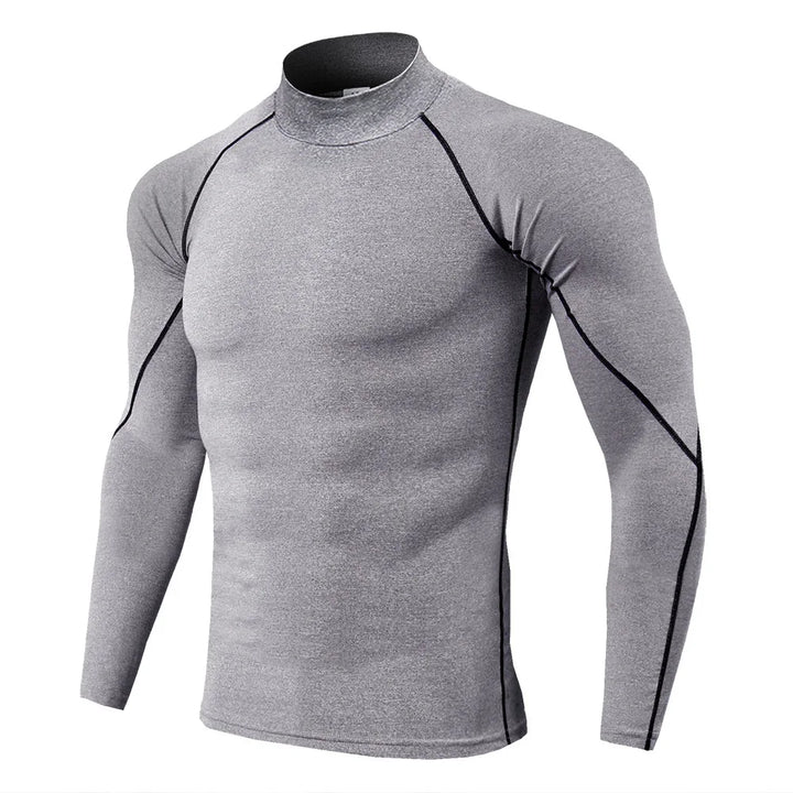 Men's quick-drying long-sleeved sports t-shirt