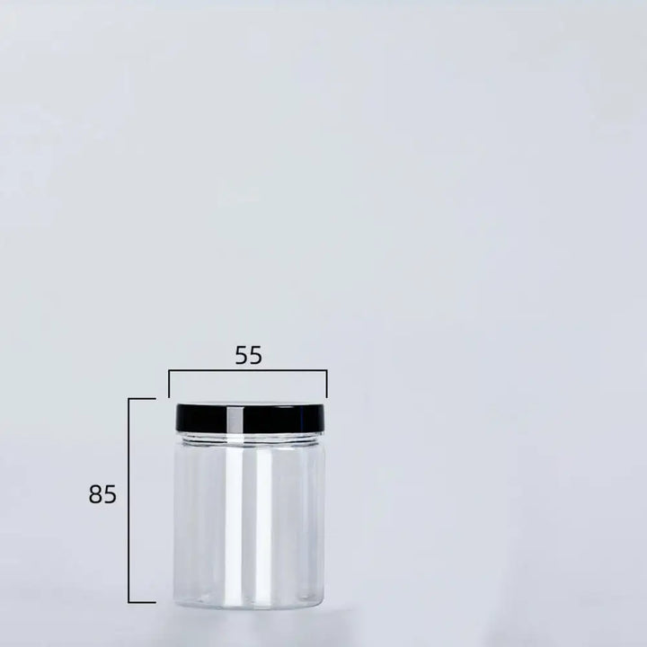 Transparent can with lid for spices