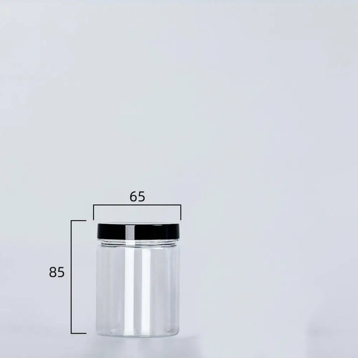 Transparent can with lid for spices