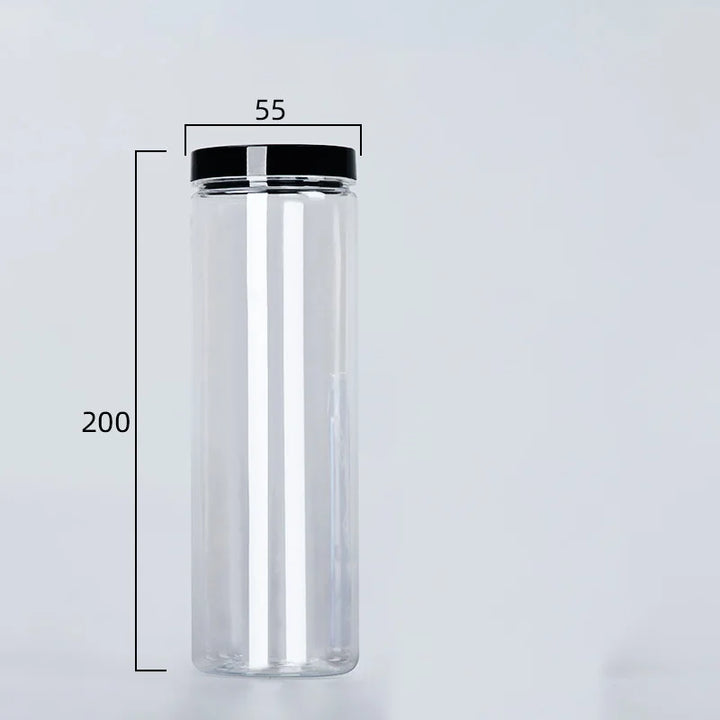 Transparent can with lid for spices
