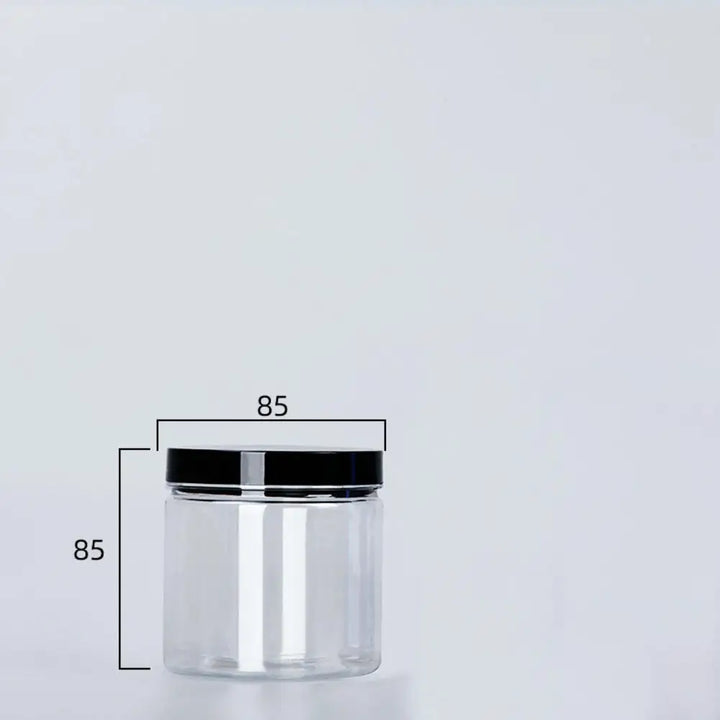 Transparent can with lid for spices