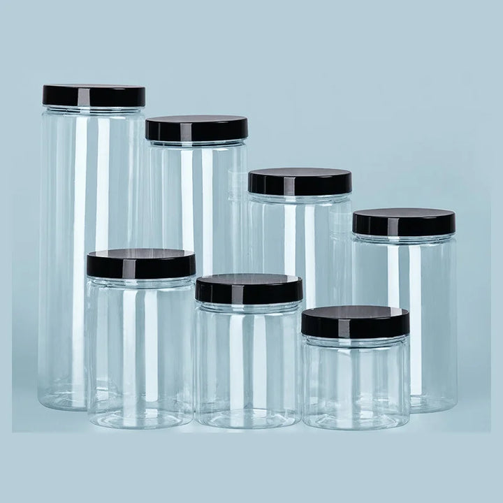 Transparent can with lid for spices