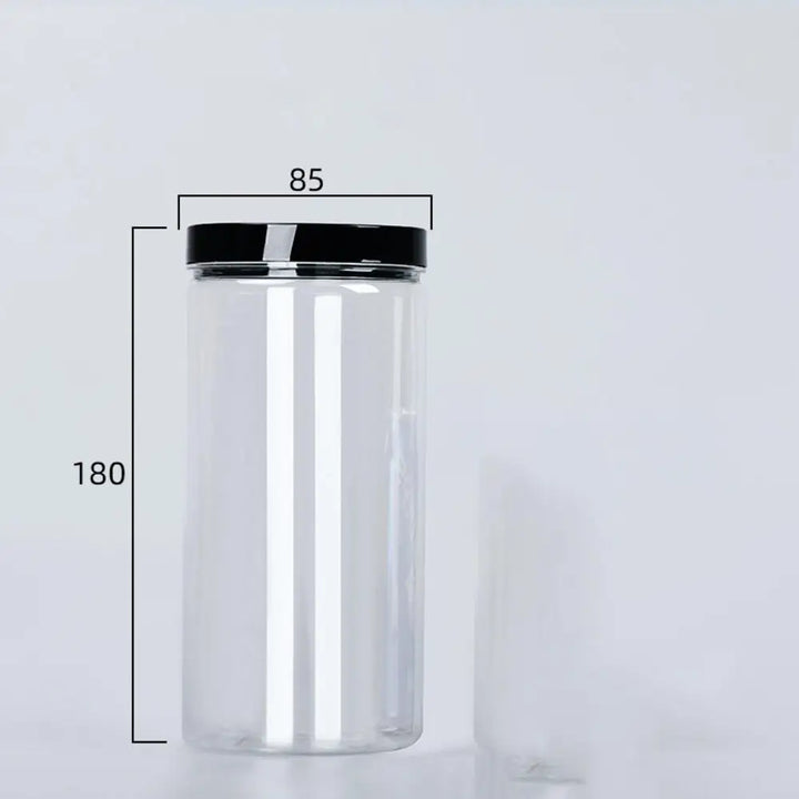 Transparent can with lid for spices