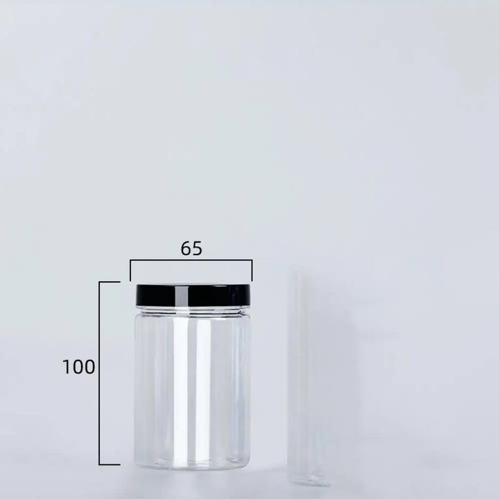 Transparent can with lid for spices