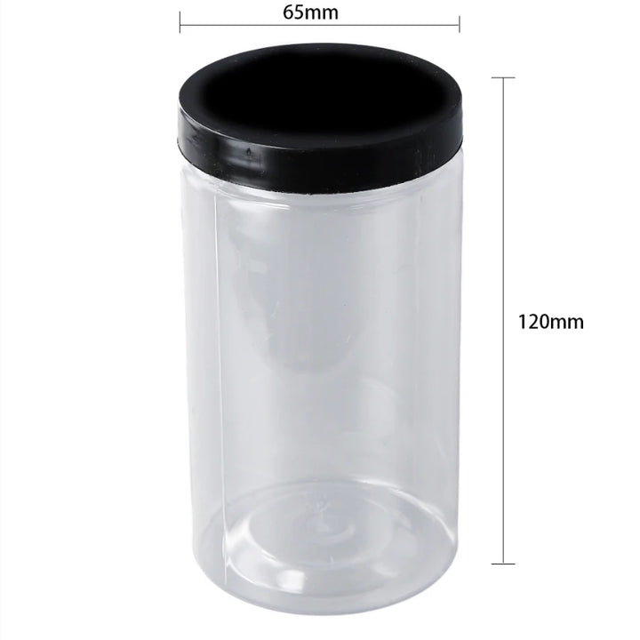 Transparent can with lid for spices