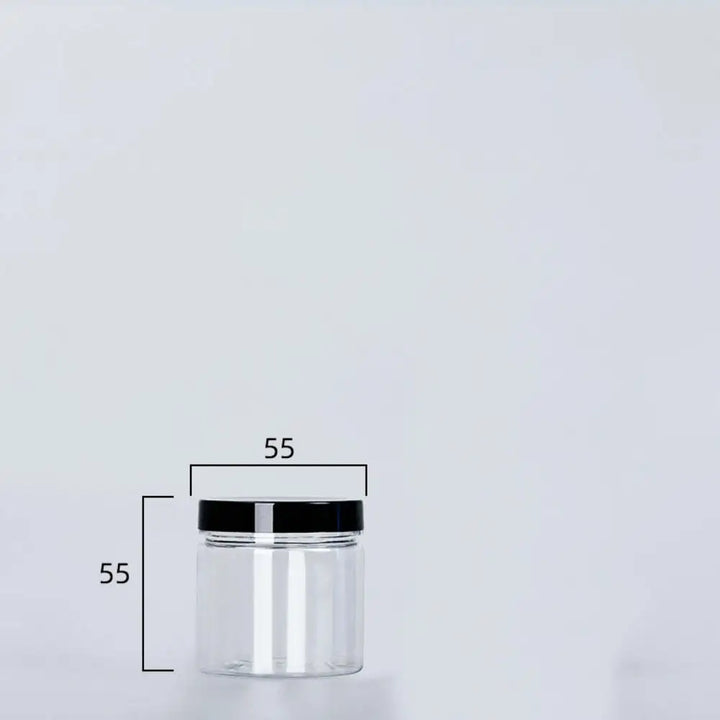 Transparent can with lid for spices