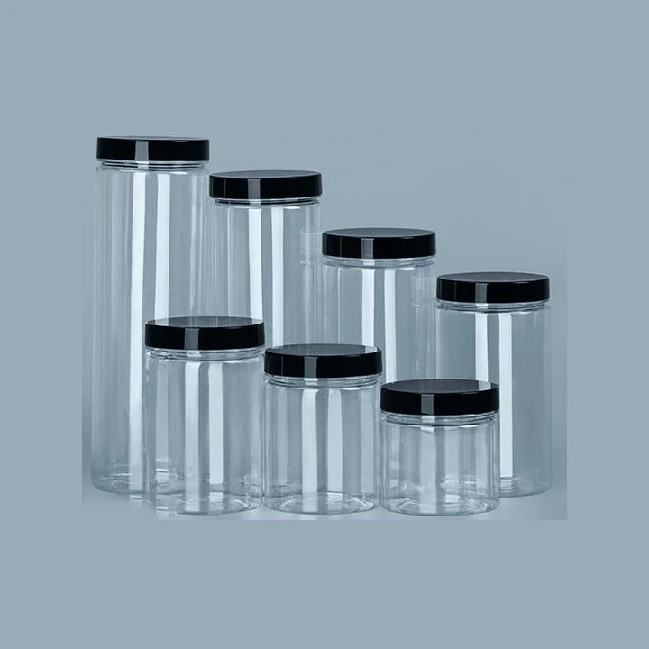 Transparent can with lid for spices