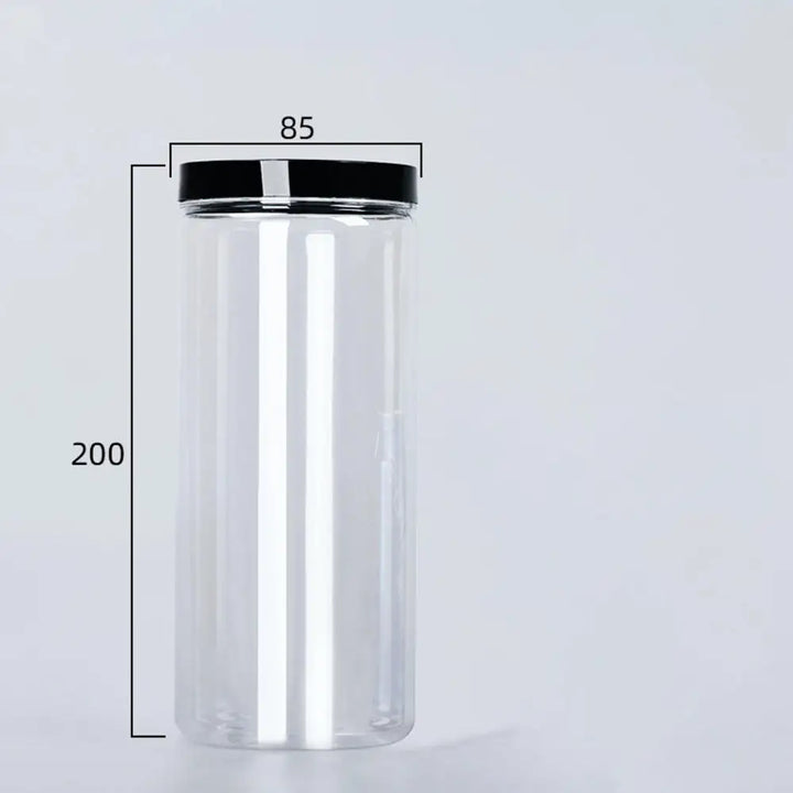 Transparent can with lid for spices
