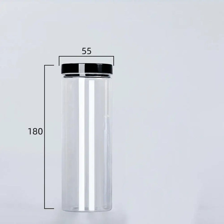 Transparent can with lid for spices