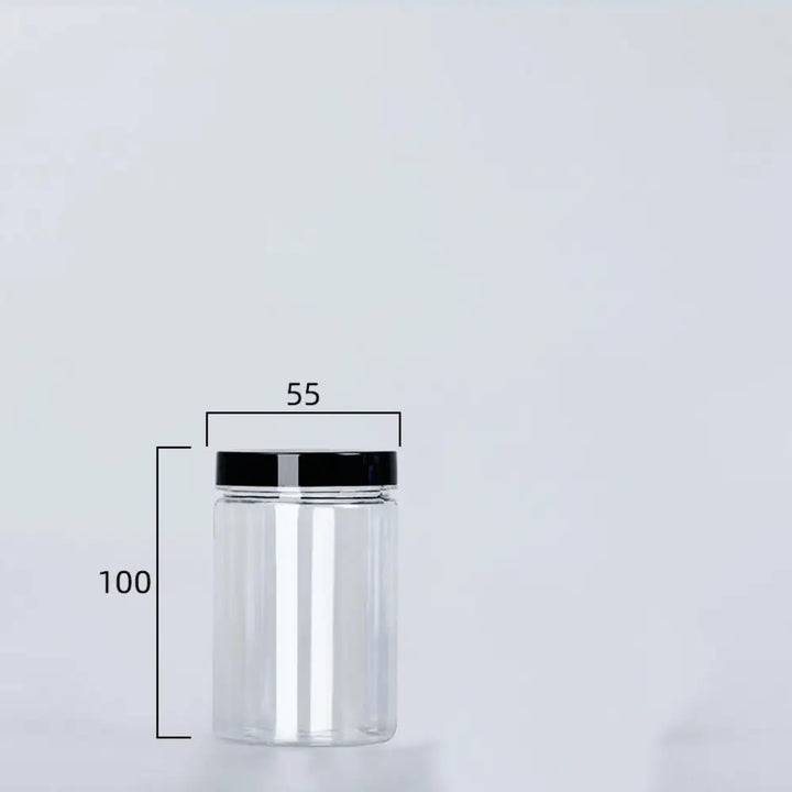 Transparent can with lid for spices