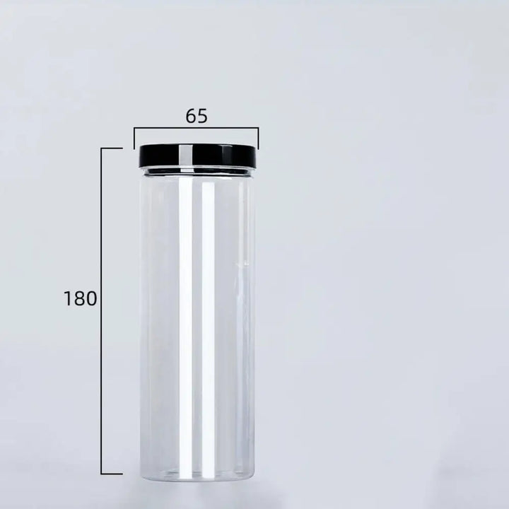 Transparent can with lid for spices