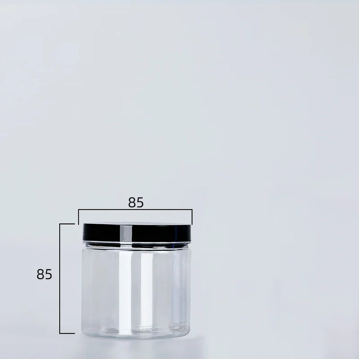 Transparent can with lid for spices