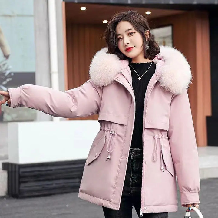 Women's hooded parkas autumn winter