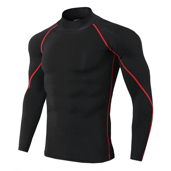 Men's quick-drying long-sleeved sports t-shirt
