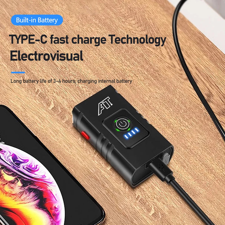 Type-C Rechargeable LED Bicycle Front Light