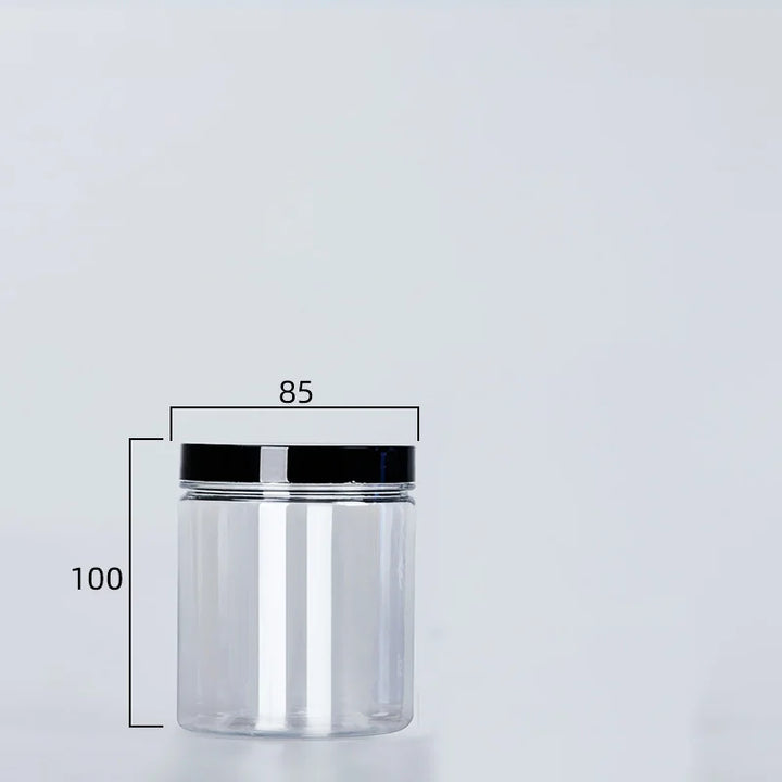 Transparent can with lid for spices