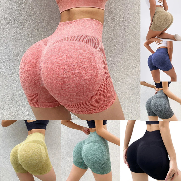 Women's high-waisted sports shorts