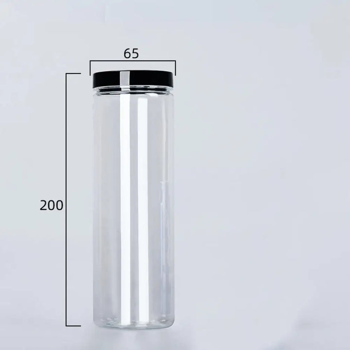 Transparent can with lid for spices