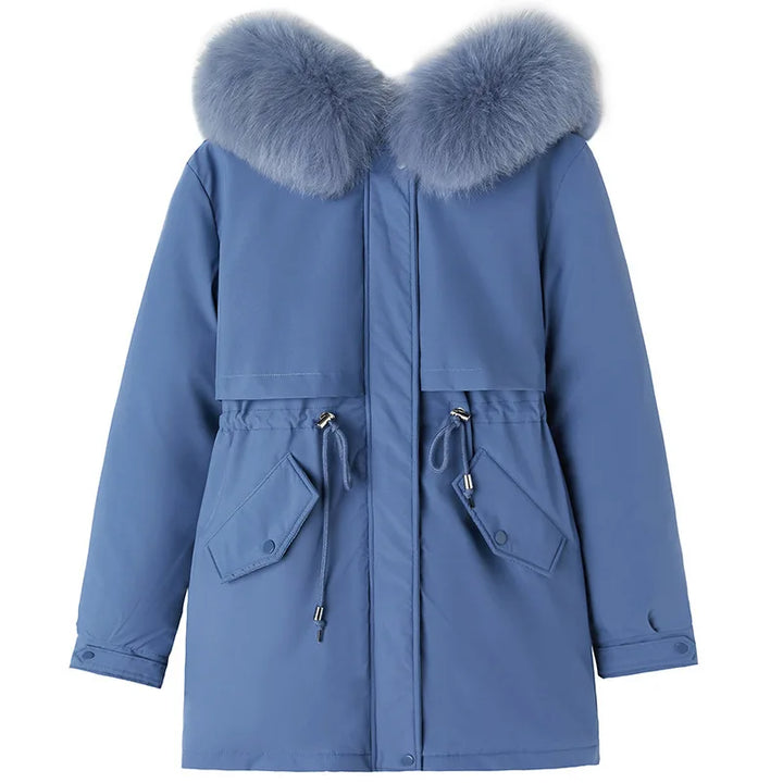 Women's hooded parkas autumn winter