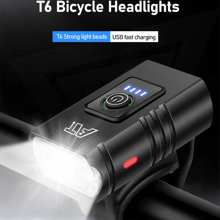 Type-C Rechargeable LED Bicycle Front Light