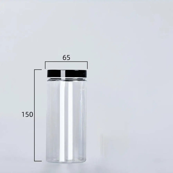 Transparent can with lid for spices
