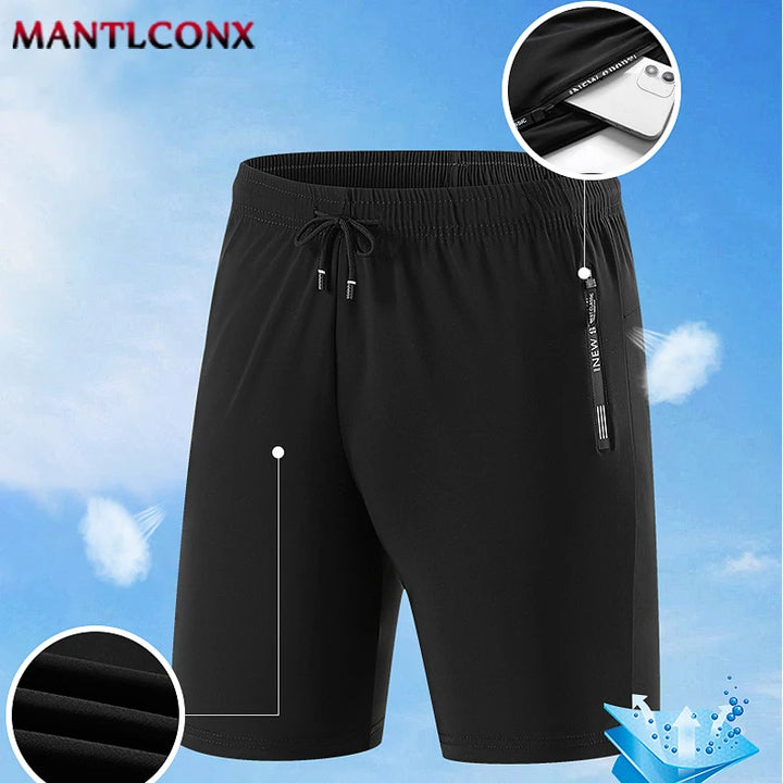Men's summer sports shorts Black Gray