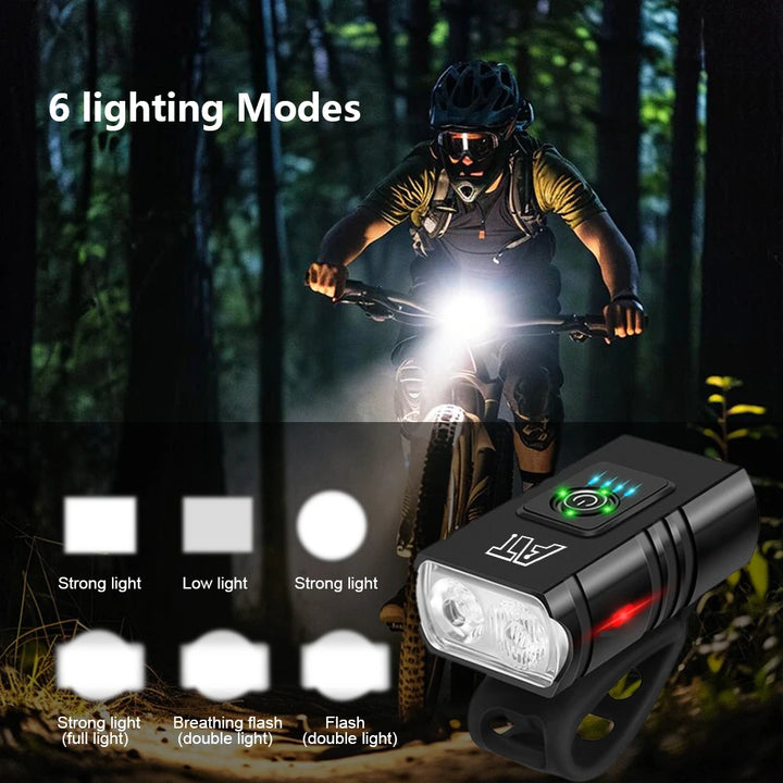Type-C Rechargeable LED Bicycle Front Light