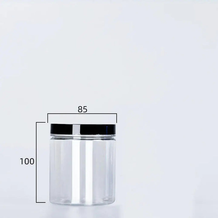 Transparent can with lid for spices