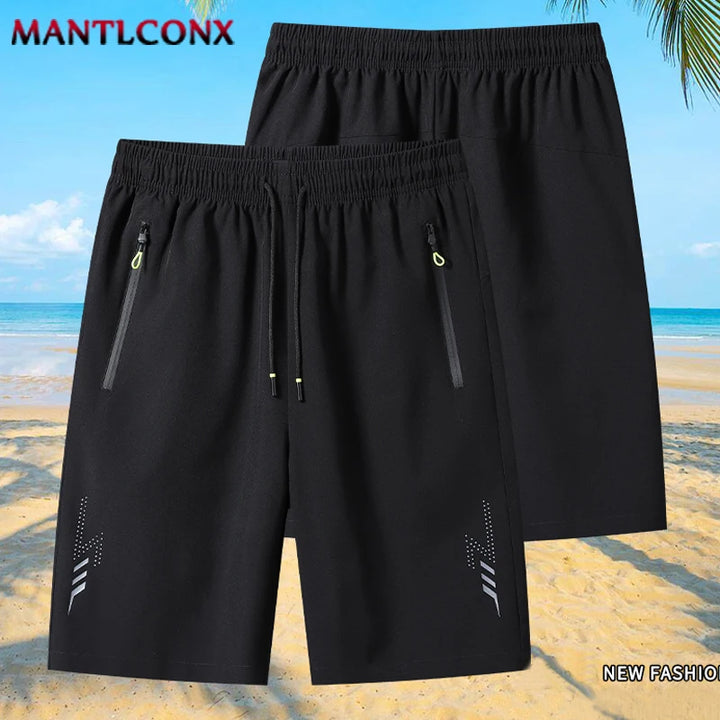 Men's summer sports shorts Black Gray