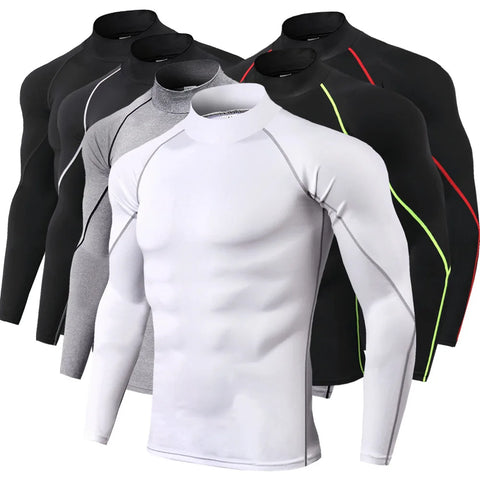 Men's quick-drying long-sleeved sports t-shirt
