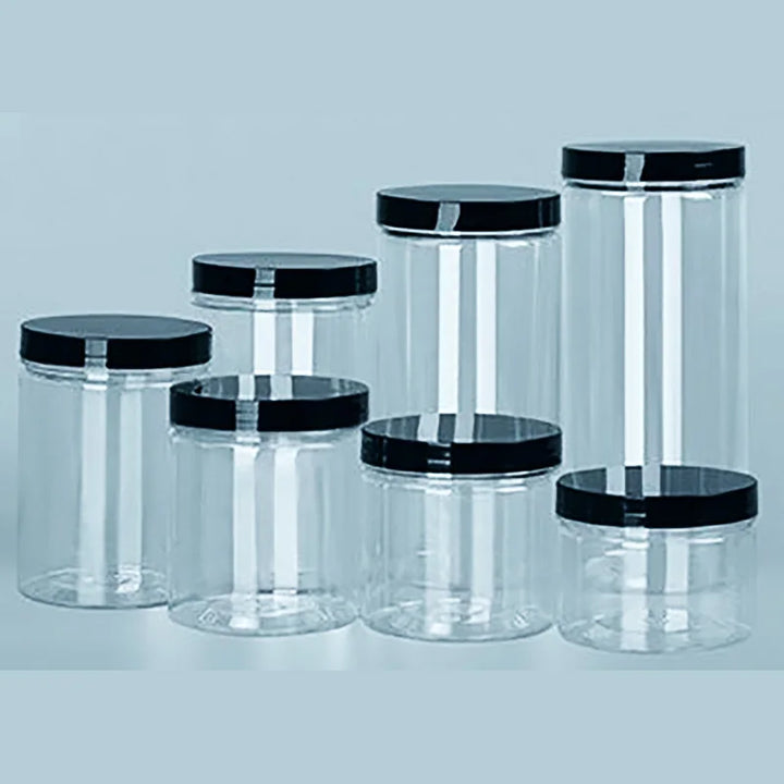 Transparent can with lid for spices