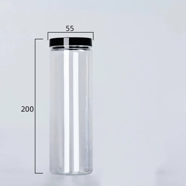 Transparent can with lid for spices