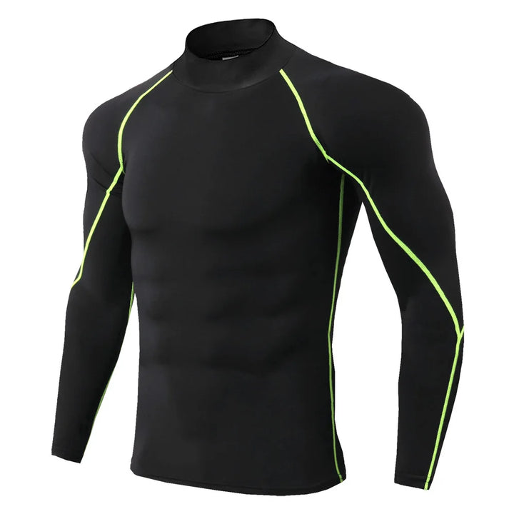 Men's quick-drying long-sleeved sports t-shirt